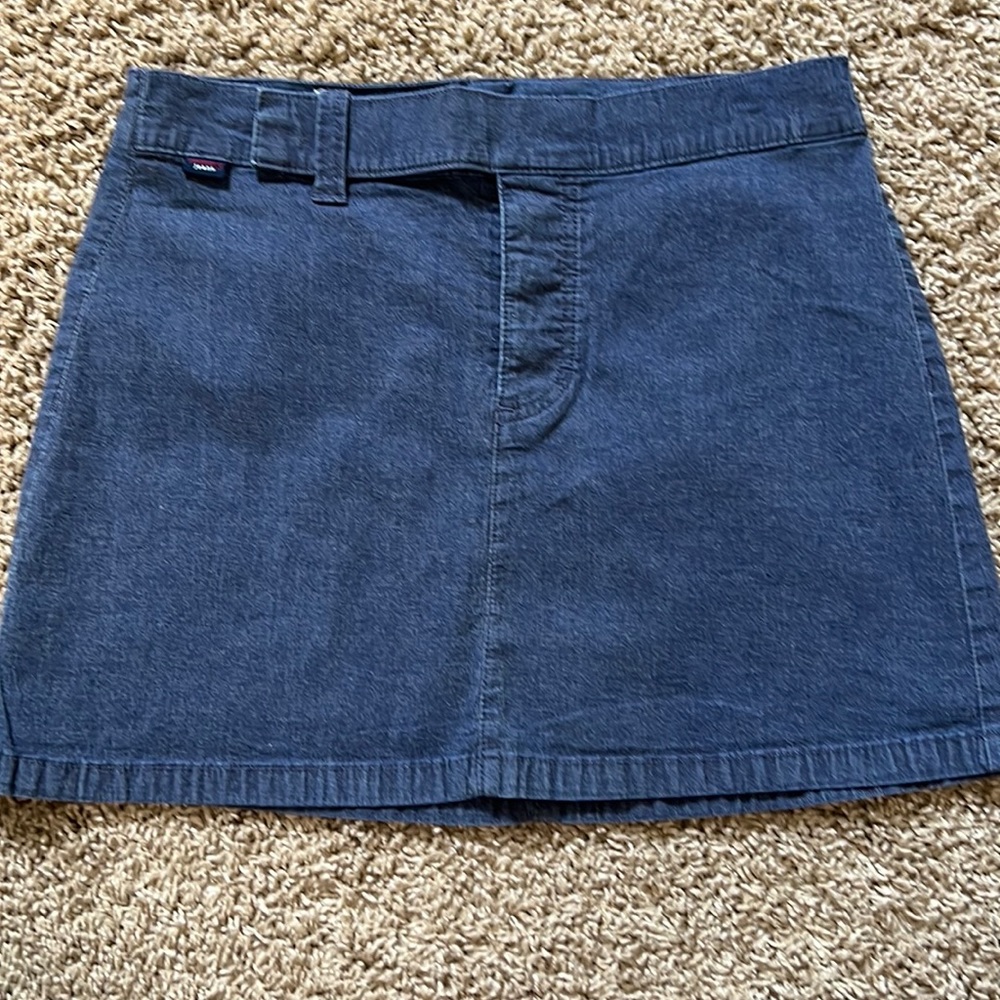 Vintage Tommy Hilfiger soft denim looking Jean button fly fitted skirt